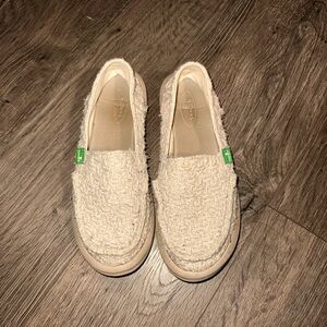 Sanuk crochet loafers